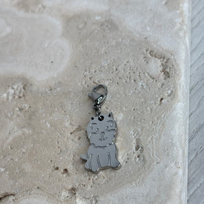 Dog Charm / Stainless Steel