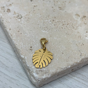 Leaf Charm / Stainless Steel