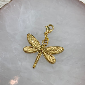 Libélula Gold Charm / Stainless Steel