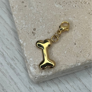 Doggy Bone Charm / Stainless Steel