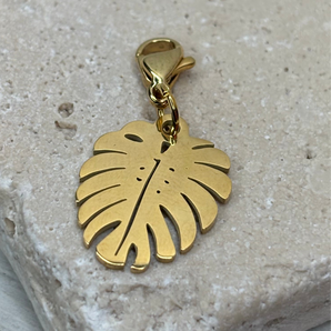 Leaf Charm / Stainless Steel