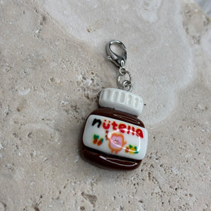 Nutella Charm / Stainless Steel & Acrylic