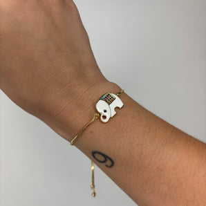 Elephant Bracelet | Gold Dipped